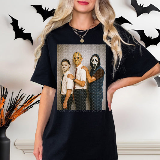 Scary Movie Slasher Trio Shirt | Horror Icons Halloween Graphic Tee