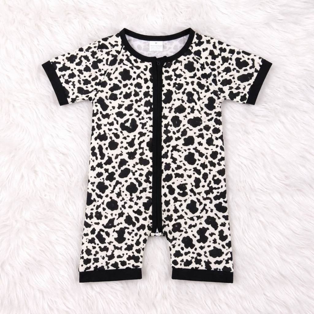 Midnight Moo Bamboo Romper