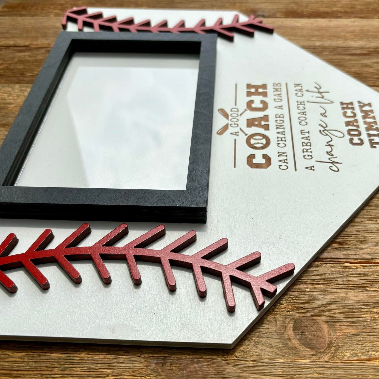Custom Baseball Coach Photo Frame