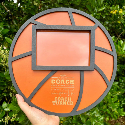 Custom Basketball Coach Photo Frame