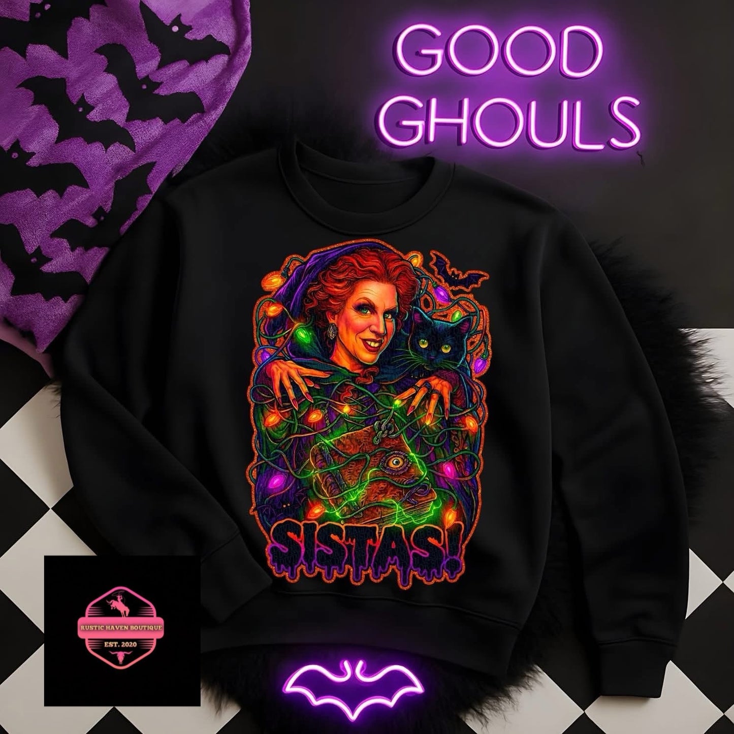 Winifred Sanderson & Binx Inspired T-Shirt | Hocus Pocus Cat Tee