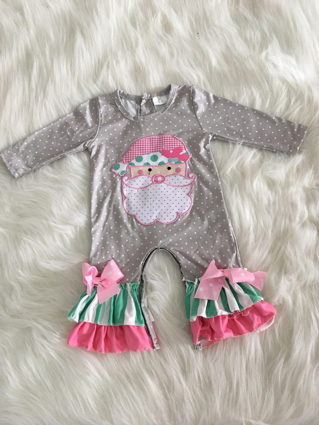 Pink Christmas Romper