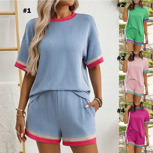 Waffle Knit Two Piece Sets