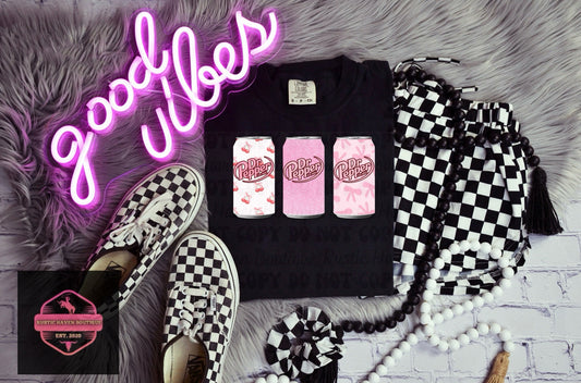 Pink & Glittery Dr.P Drink Tee