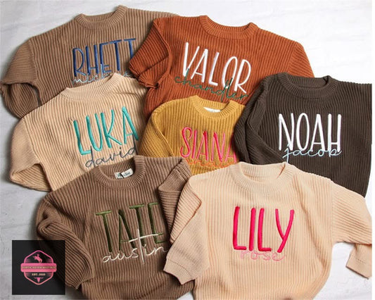 DoubleStack Embroidered Pullover