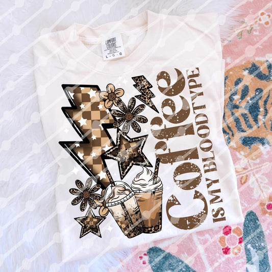 Coffee BloodType Tee
