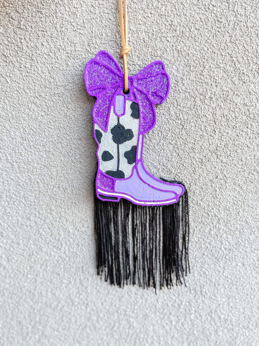 Cow Print Boots Freshie