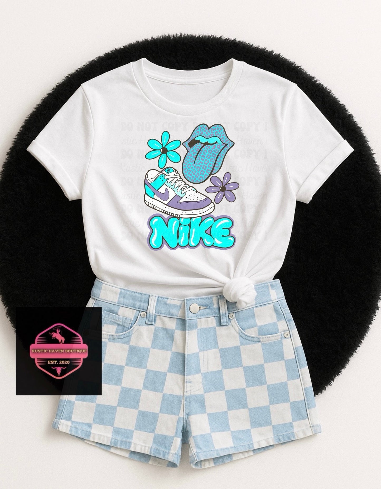 Floral N!ke Youth Tee