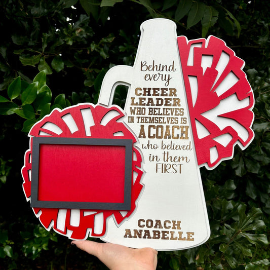 Cheer Coach Photo Frame