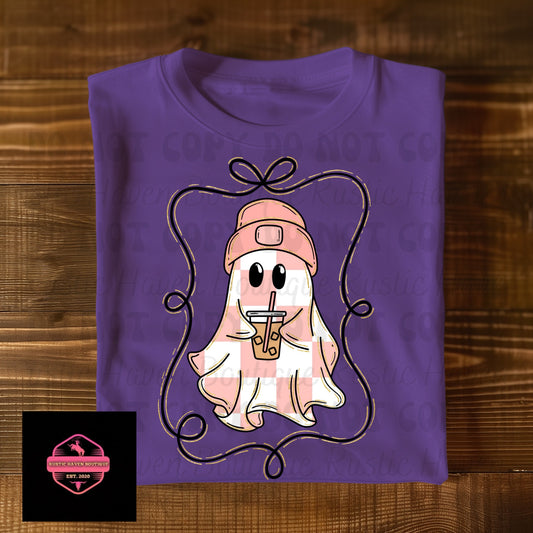 Pink Ghosty Tee & Sweatshirt