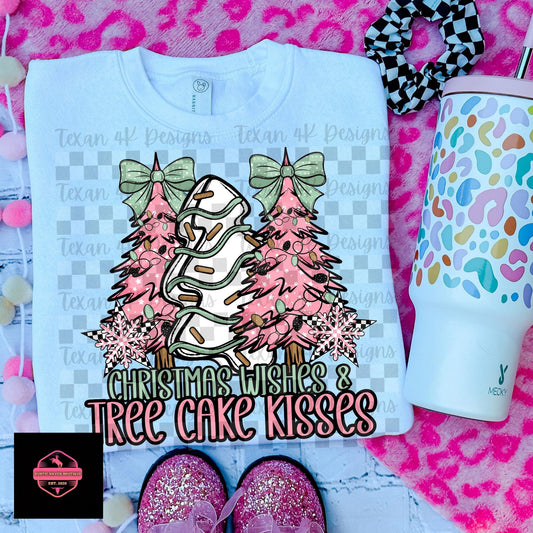Christmas Wishes and Tree Cake Kisses Tee & Sweatshirt