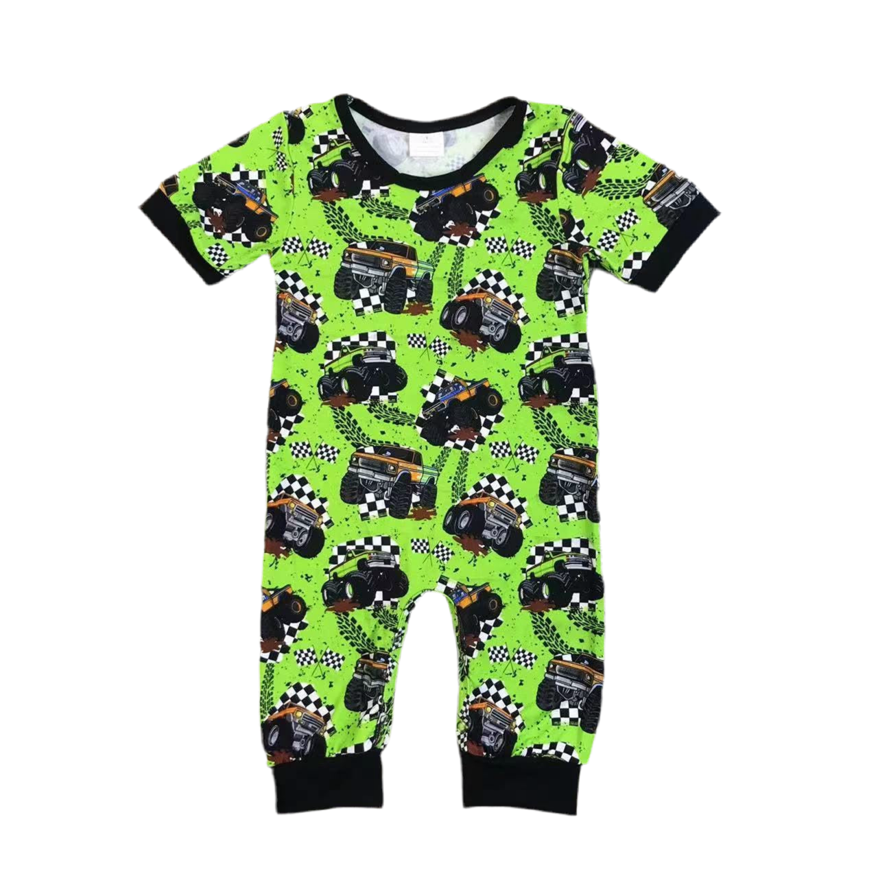Monster Truck Bamboo Onesie