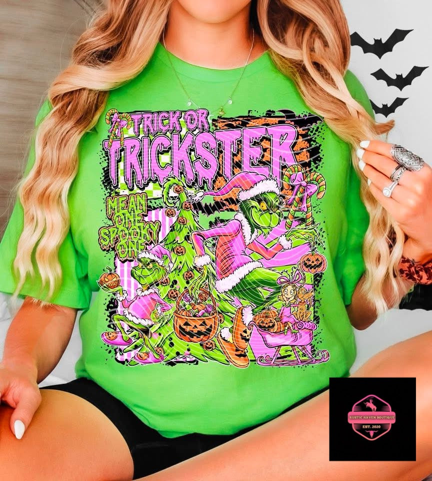 Trick or Trickster Halloween T-Shirt | Spooky Costume Tee