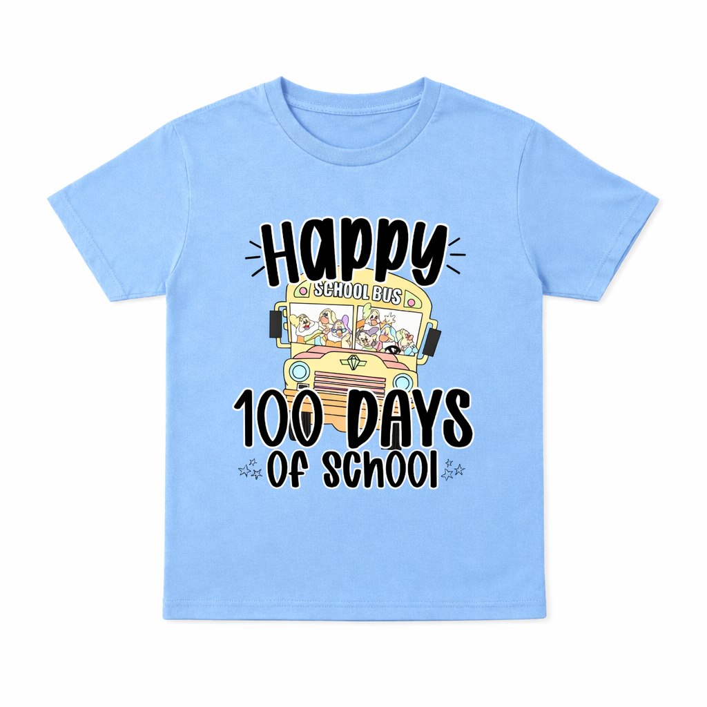 100 Days School Bus Youth Tee