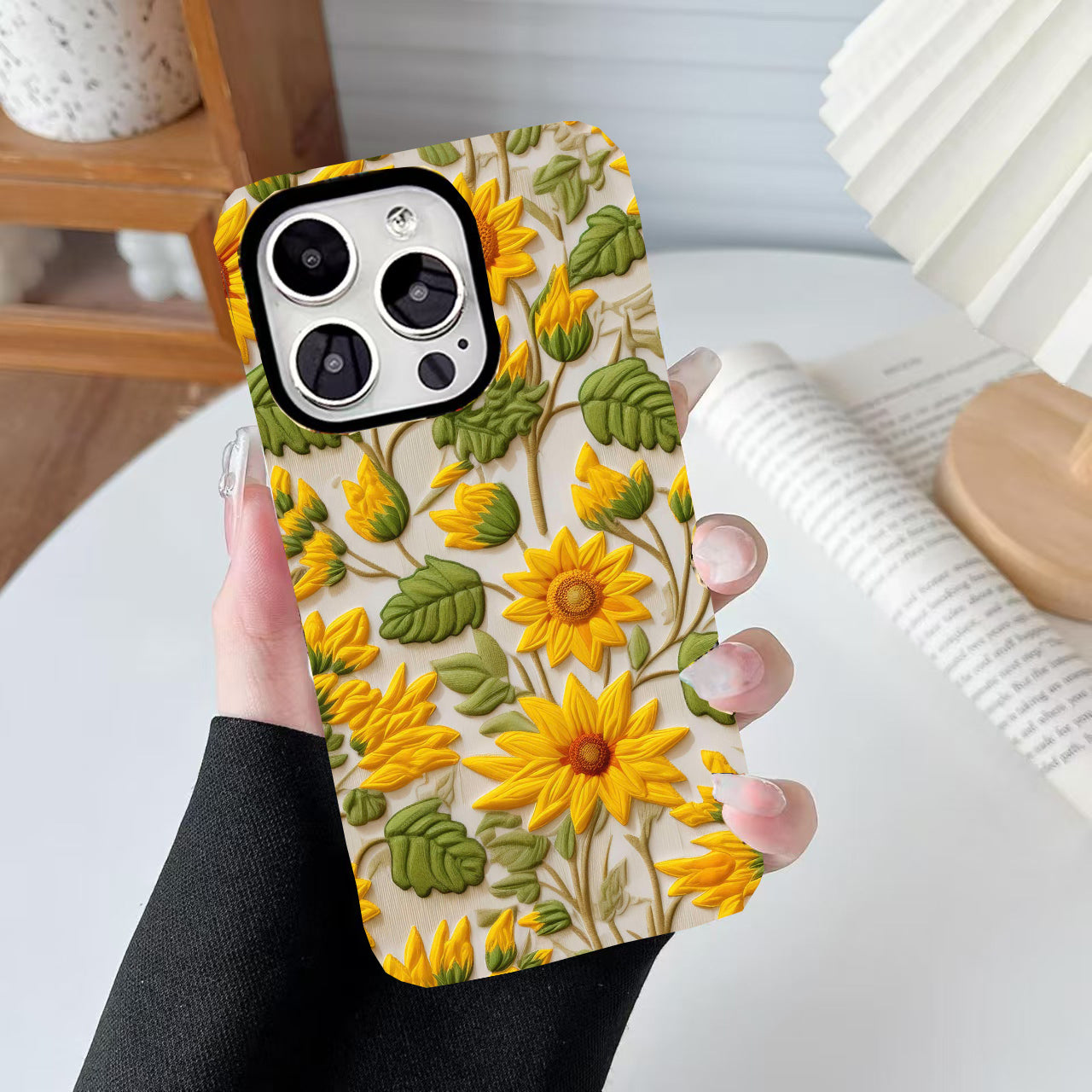 Stitched Floral Phone Case