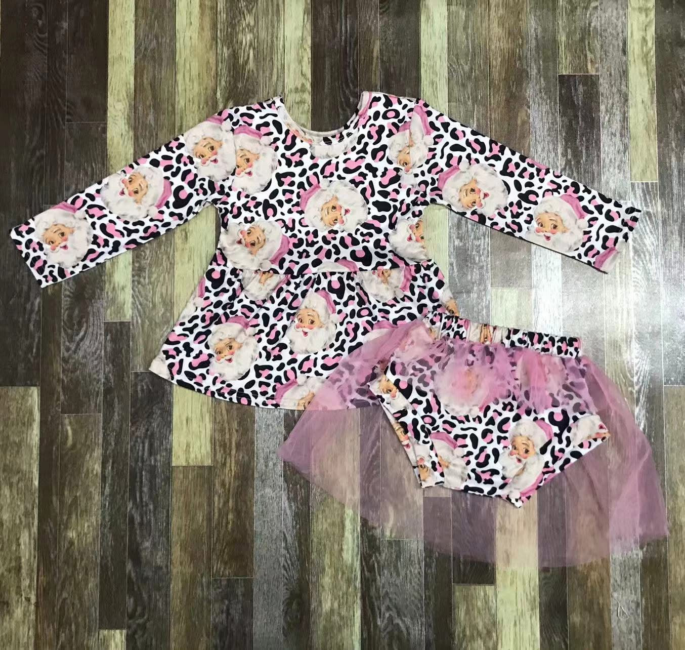 Pink Santa Bummie Set