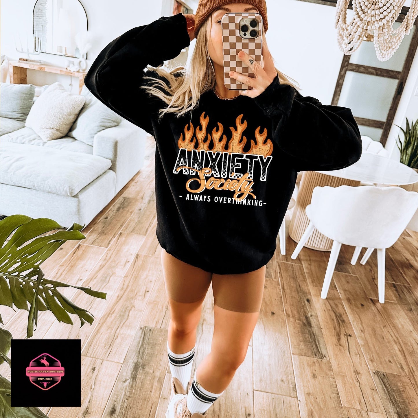 Anxiety Society Tee & Sweatshirt