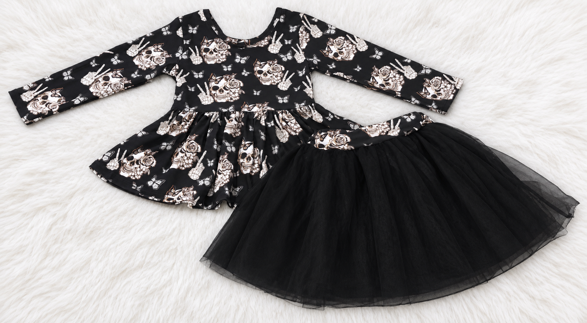 Skull Bummie Set