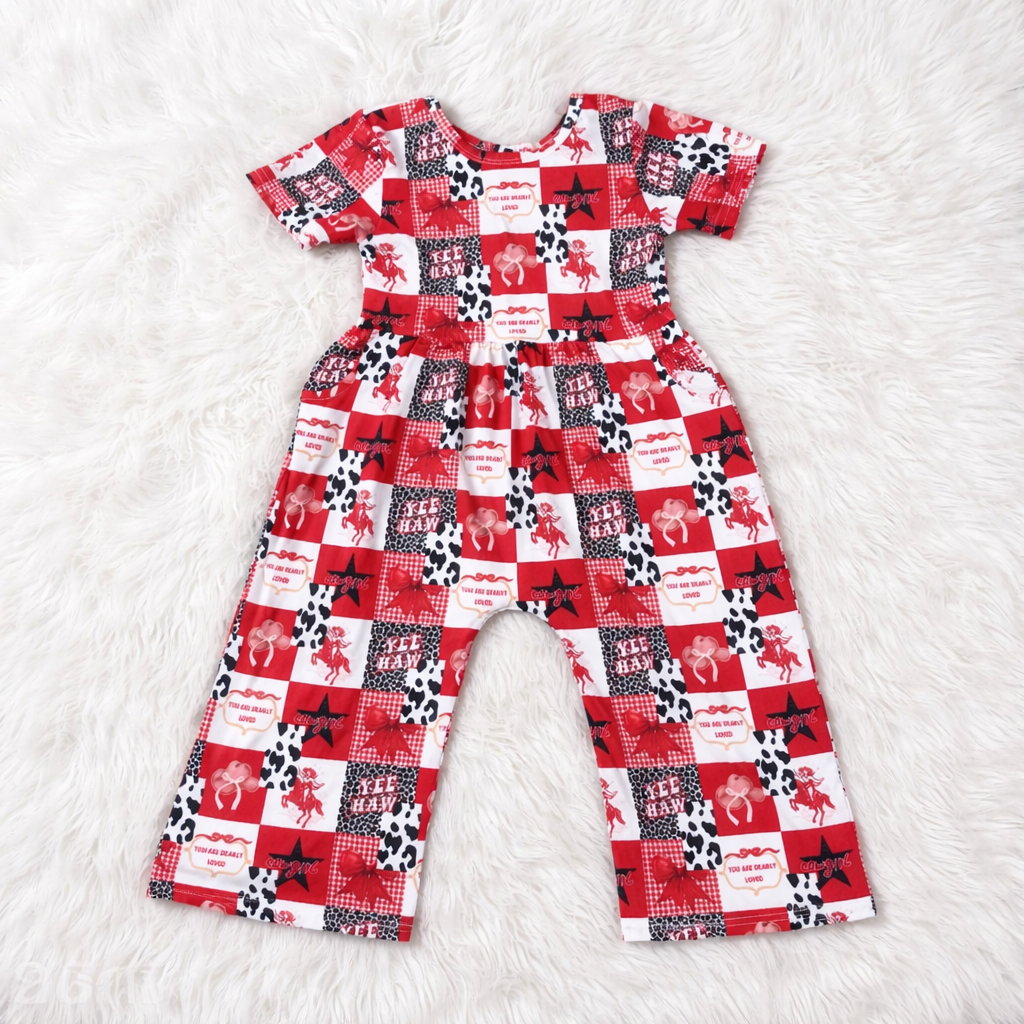 Red Yeehaw Jumpsuit