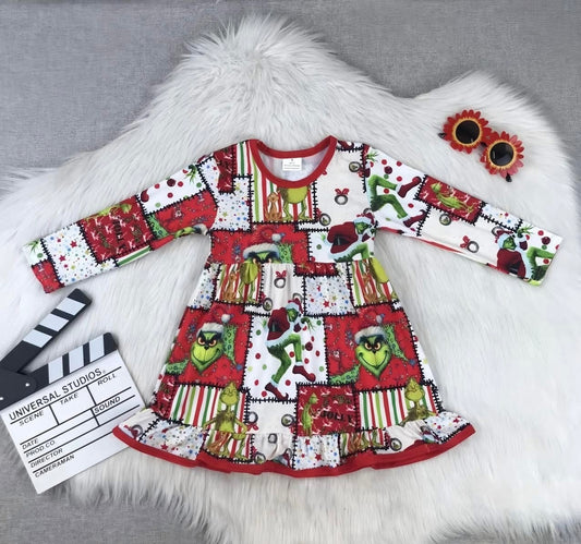 Christmas Patchwork Dress