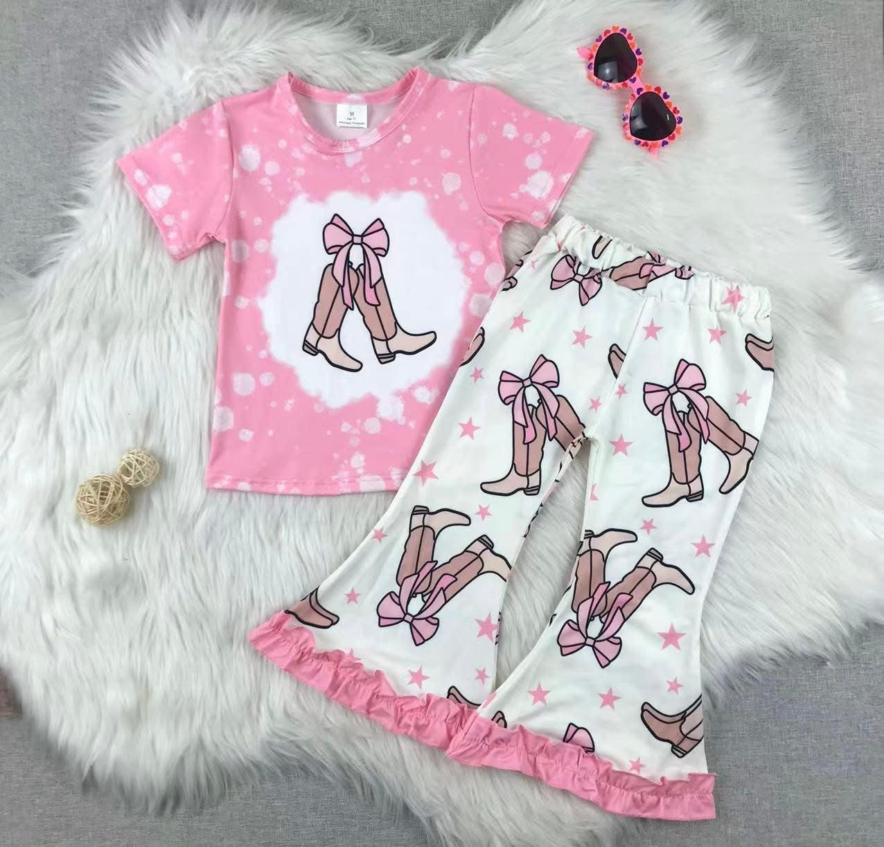 Pink Boots Bell Set
