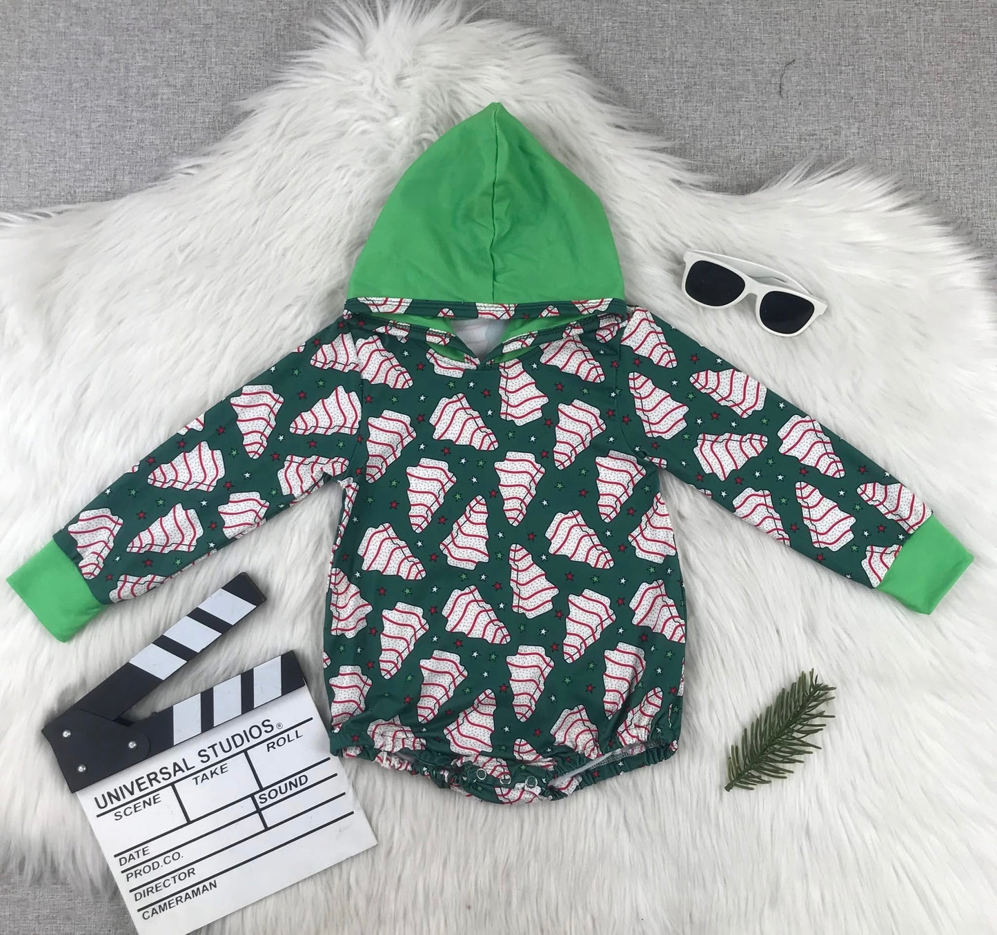 Green TreeCake Hooded Leo