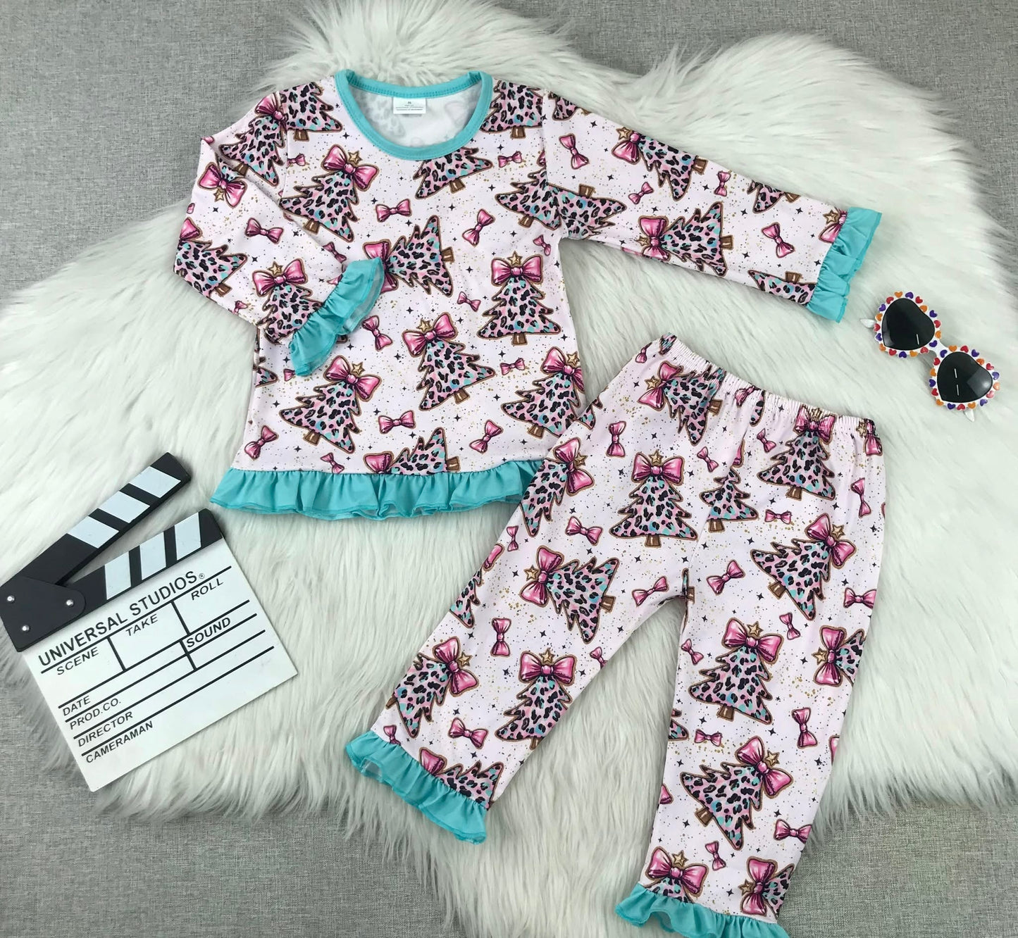 Pink Christmas PJ Set