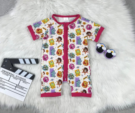 Cartoon Collage Bamboo Shorties