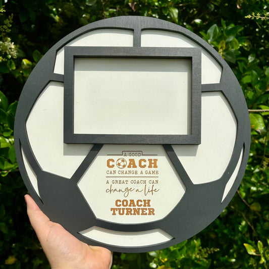 Custom Soccer Coach Photo Frame