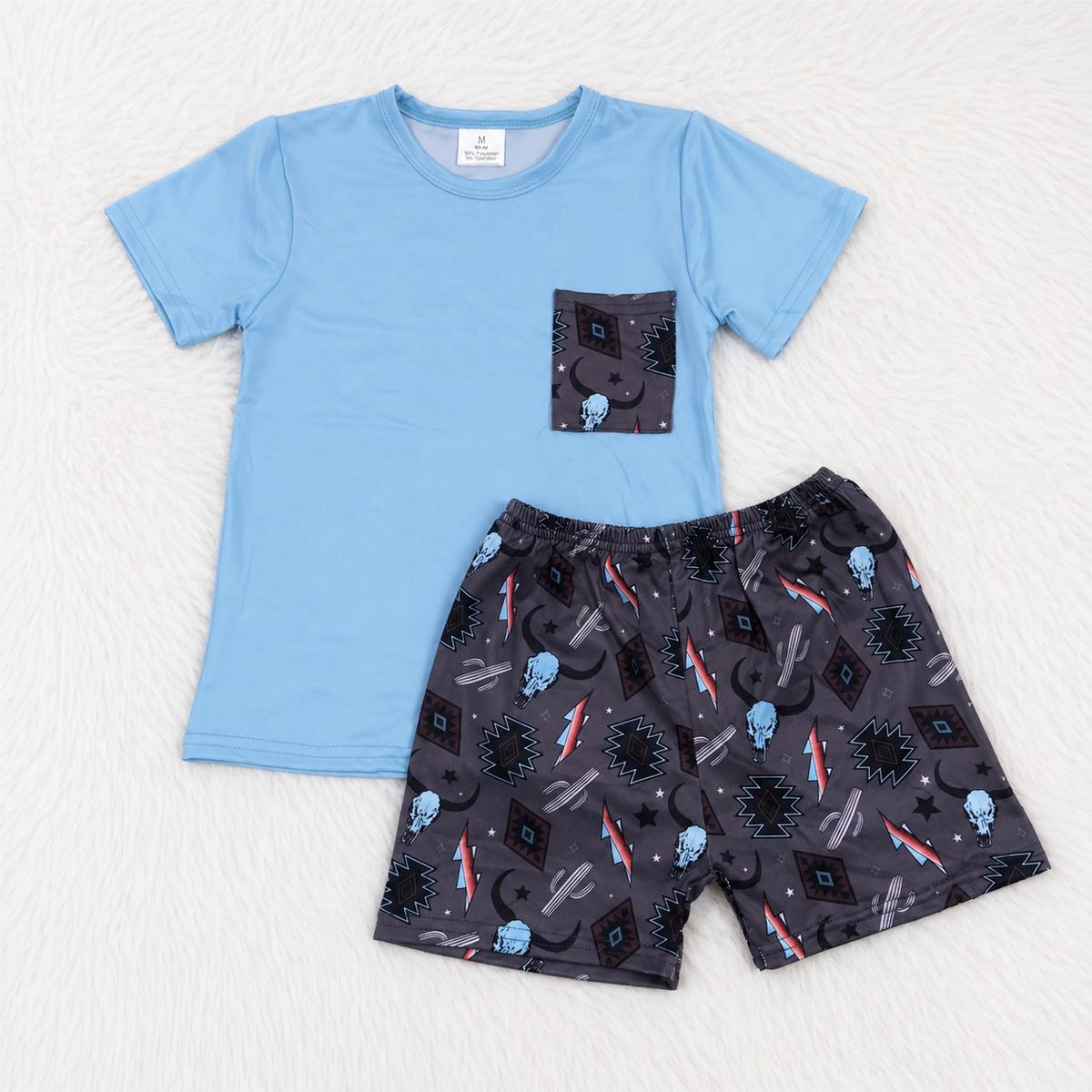 Punchy Cowboy Short Set