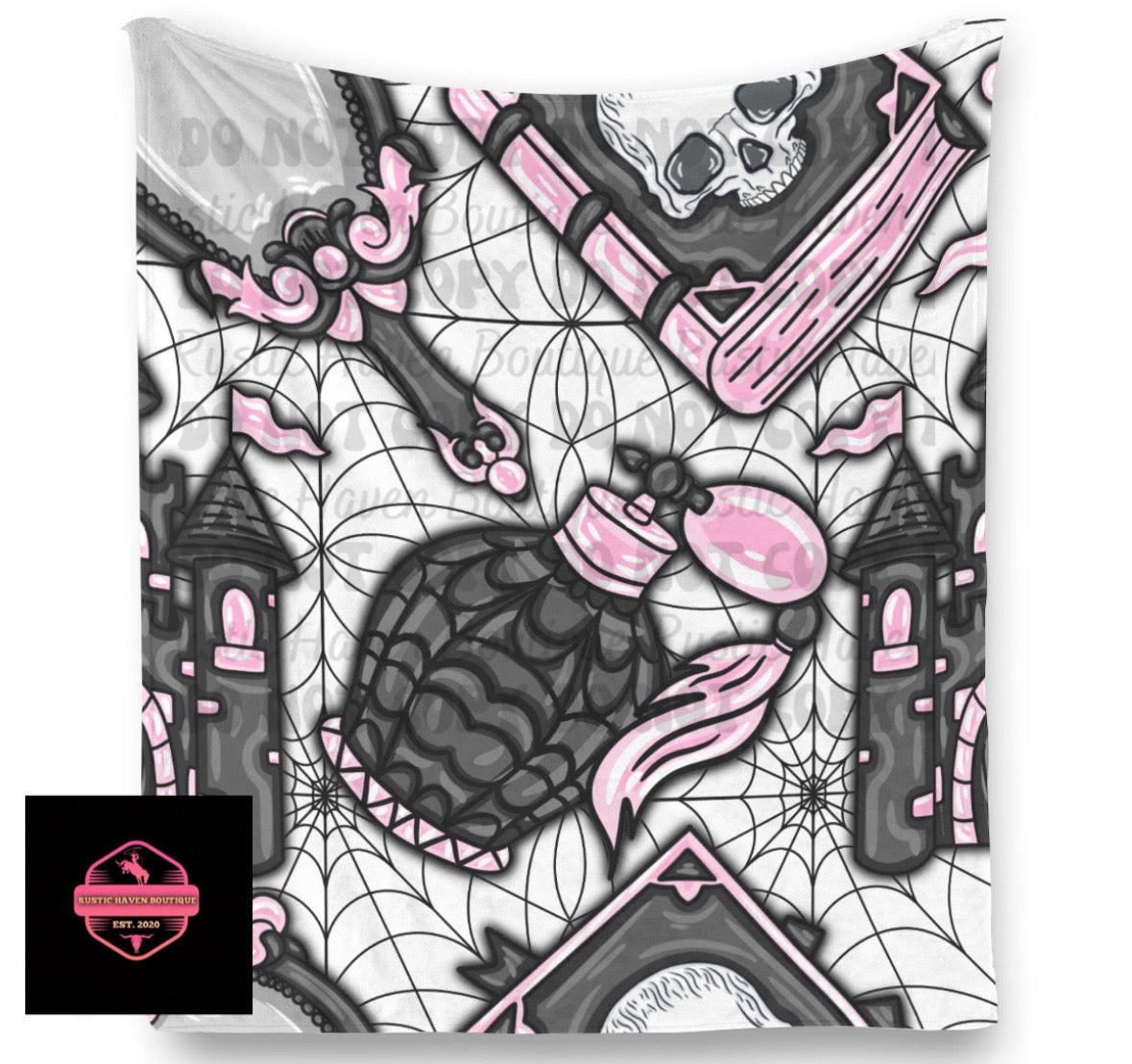 Pink Gothic Blanket