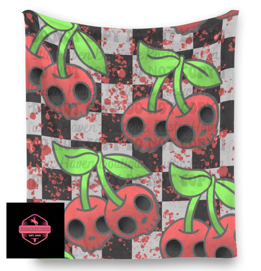 Cherry Skull Blanket
