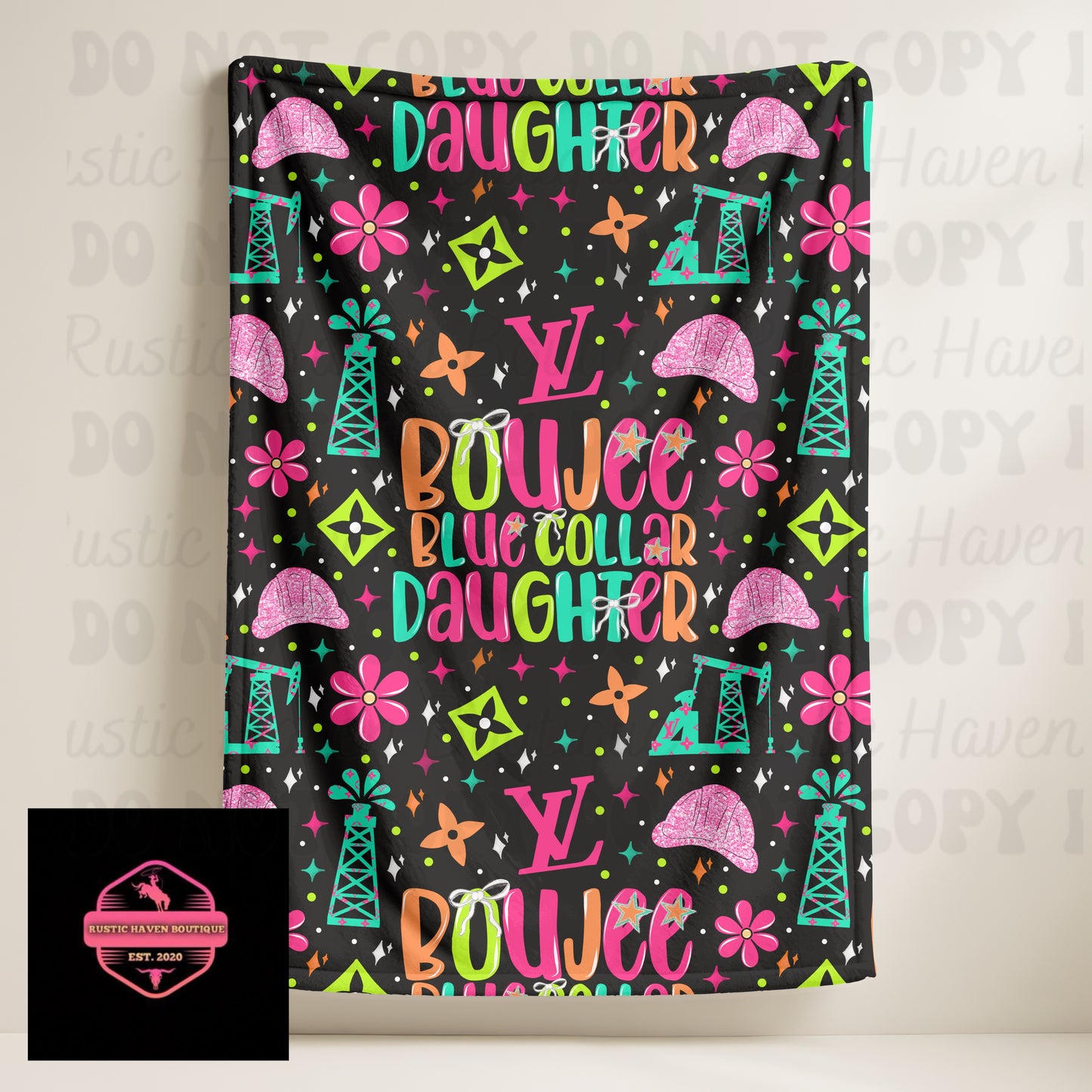 Blue Collar Daughter Blanket