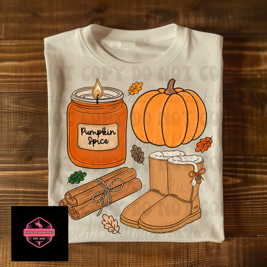 Pumpkin Spice Tee & Sweatshirt