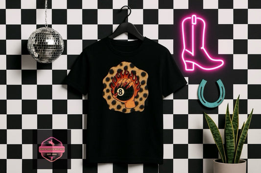 Flaming 8 Ball Tee