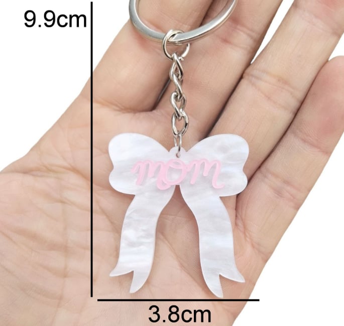 Bow Mom Keychains