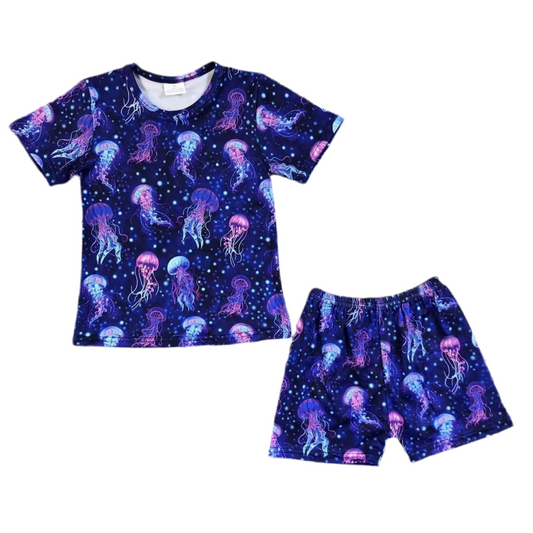 Neon Jelly Fish Short Set