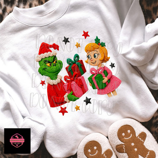 Knitted Green Guy Tee & Sweatshirt