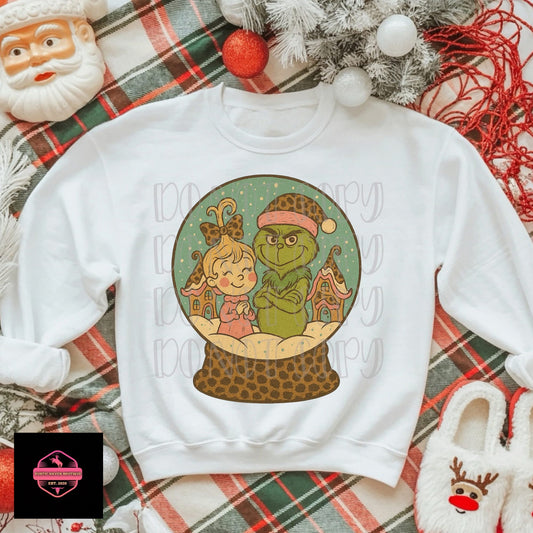 Green Guy Snow Globe Tee & Sweatshirt