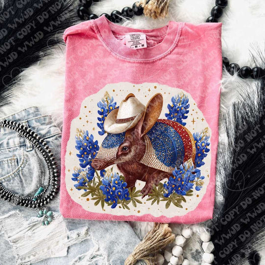 Bluebonnet Armadillo Tee
