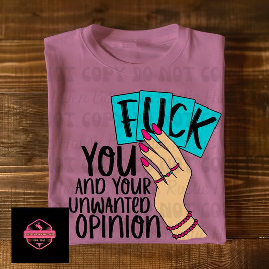 F* Your Opinion Tee & Sweatshirt