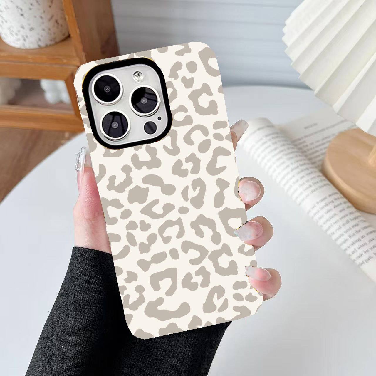 White Leopard Phone Case
