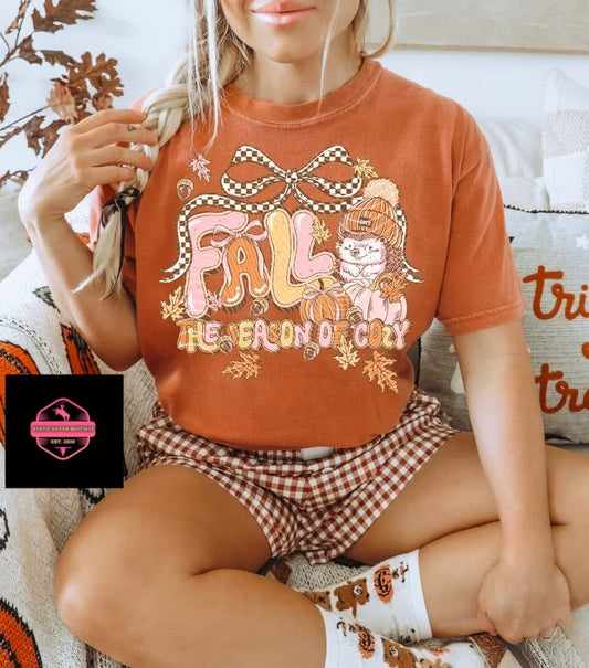 Season of Cozy T-Shirt | Fall Aesthetic Autumn Tee