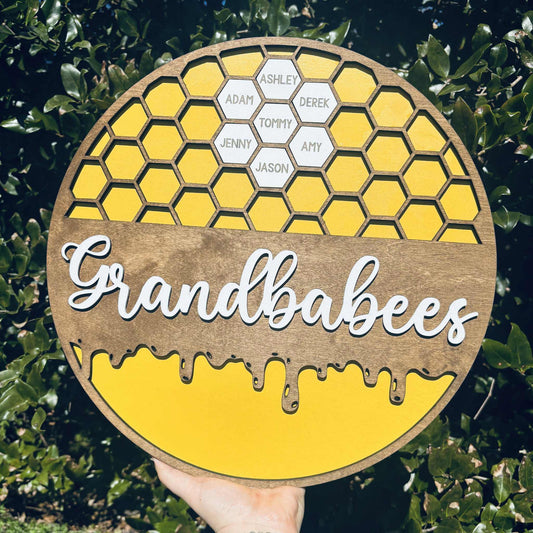 Bee Hive Family Tree Sign