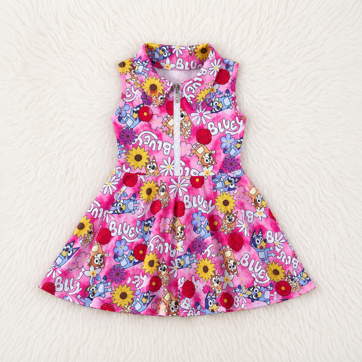 Pink Bluey Yoga Dress
