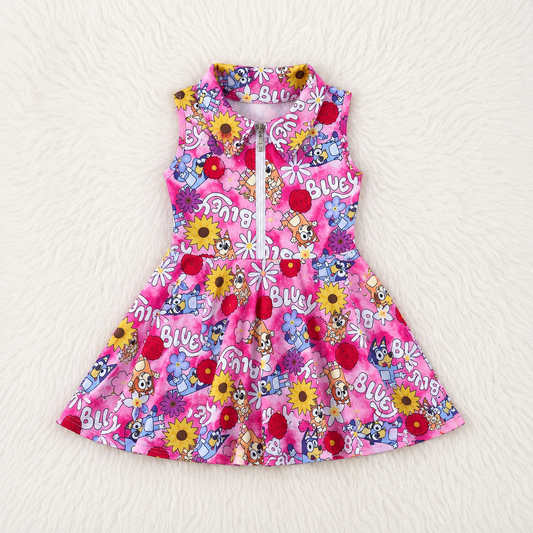 Pink Bluey Yoga Dress