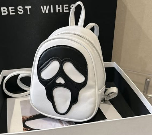 White Scream Mini Backpack