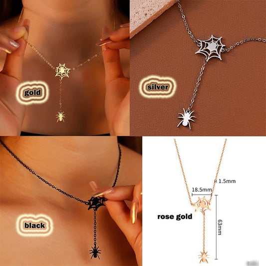 Spider Web Necklace