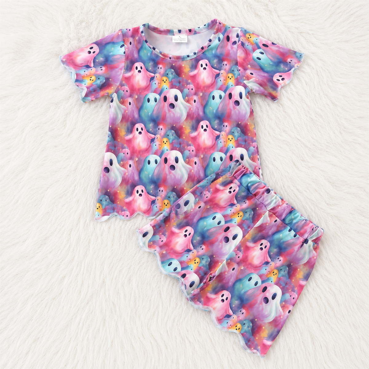 Pastel Ghost Short Set