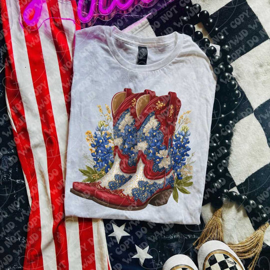 Boots & Bluebonnets Tee